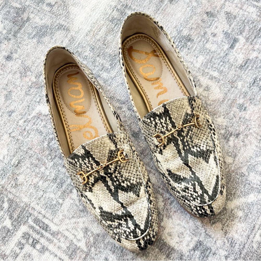 Sam Edelman Loraine Bit Loafers in Sneak Leather 7.5